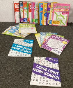 25 WORD SEARCH BOOKS INCLUDING WORD SEARCH LARGE PRINTS, BIG PRINT SEARCHES, LARGE PRINT AND MORE