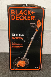 (1) BLACK DECKER 11 AMP 2-IN-1 LANDSCAPE EDGER AND TRENCHER WITH 6” WHEELS, 120V AC ONLY, 12.4 LB, 7-1/2 HARDENED STEEL BLADE.