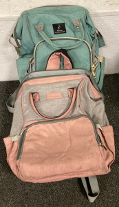 (1) UPSIMPLES BACKPACK, (1) POFUNUO BACKPACK