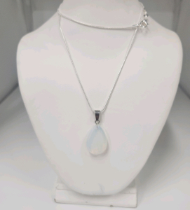 Opal Gemstone Teardrop .925 Necklace