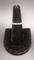 (1) Emerald And Diamond Size 6-3/4 Ring - 2