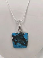 Blue Turquoise Gemstone .925 Necklace - 2