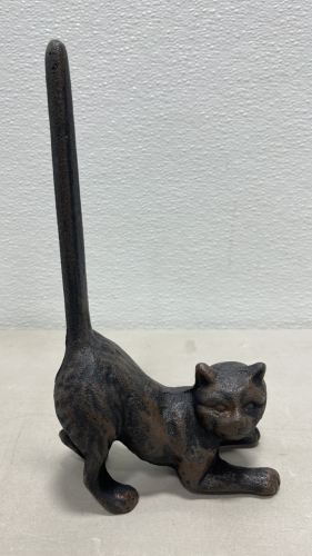 (1) Cast Iron Cat Paper Roll Holder