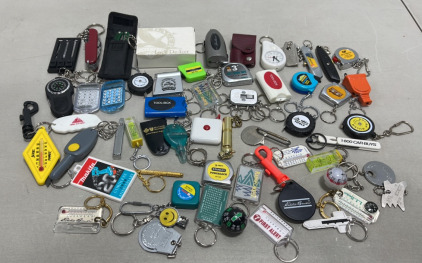 Huge Lot Of Tool Keychains