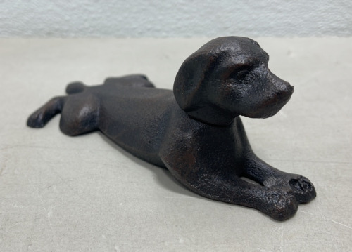 (1) Cast Iron Dog Door Stop