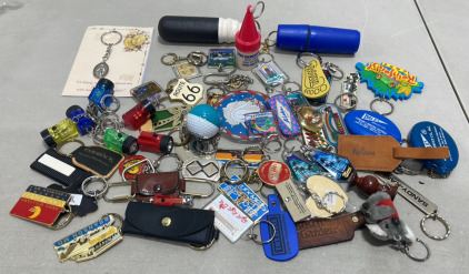 Huge Lot Of Various Keychains