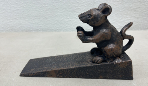 (1) Cast Iron Mouse Door Stop