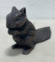 (1) Cast Iron Squirrel Door Stop