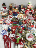 Assorted Christmas Ornaments & Christmas Tote - 2