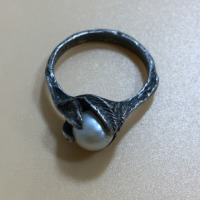 Beautiful Size 7 Silver .925 Ring With Round Stone - 3