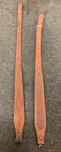 (2) Leather Rifle Slings