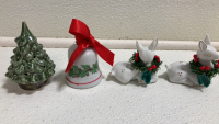 Assorted Small Ornaments, Christmas Knick Knacks and Figurines - 12