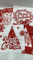 (3) 3 pack Holiday Dinning Room Chair Covers; (3) 2 pack Holiday Gnome Decorations; (2) Set of 4 18”x18” Christmas Pillow Covers; (4) Glue Dots; “Let It Snow” Sign; (8) Stockings Hangers; (3) Christmas Cards; (4) Santa Building Block Sets; Christmas Tutu; - 5