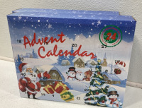 Advent Calendars; Holiday Wreath Candle Holders; Cotton Rope Reindeer Basket; Grinch Tree Skirts; Glittery Poinsettias; Acrylic Discs w/ Ribbon; Biscuit Mold; Holiday Nail Art; Stockings Hangers; Grinch Ornament Kits; 54”x108” Table Cloths; Black Beanies - 2