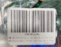 (2) Boxes Of 50 3-Ply Disposable Face Masks, (1) Box Of Christmas Lawn Stakes With Clips, (1) Box Of Christmas Cookie Cutter Set, (1) 18’’ Christmas Tree With Decorations And More - 4