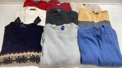 (9) Men&rsquo;s Sweaters Size XL