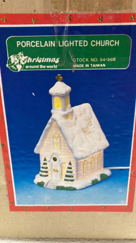 Ceramic Lighted Church