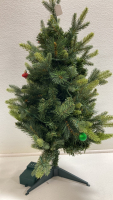 33” Lighted Tabletop Tree, Assorted Ornaments - 5