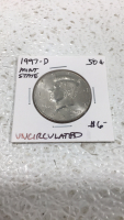 1983-D 50¢ Coin Uncirculated 1997-D mint state 50¢ Coin 1998-D 50¢ Coin - 3