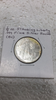 .25 oz Standing Liberty.999 Fine Silver Round 1916 Winged Liberty Head Mercury Dime - 6