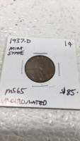 1936 and 1937 Mint State Wheat Pennies - 4