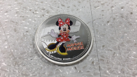 New Zeland Minnie Mouse .999 Silver Coin And One Troy Ounce .999 Fine Silver - 3