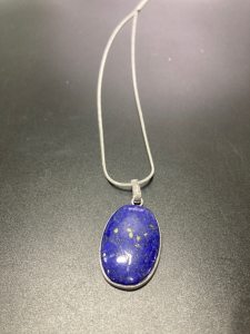 Lapis Lazuli Oval Gemstone Necklace