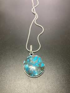 Round Turquoise Gemstone Necklace