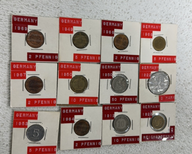 (12) Vintage German Coins
