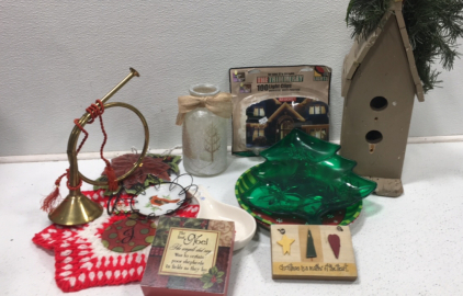 Large Lot Of Christmas Decorations And More!