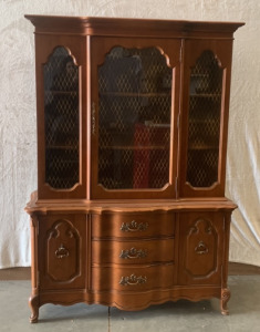 (1) LARGE WOOD LIQUOR CABINET WITH DRAWERS (49”X 79”)