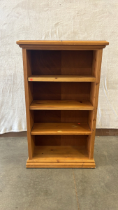 WOODEN BOOK SHELF ( 53”x 29”)