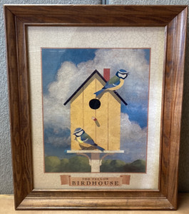 (19.5&rdquo;X23.5&rdquo;) FRAMED &ldquo;THE YELLOW BIRDHOUSE&rdquo; PICTURE
