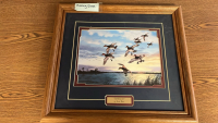 (2) FRAMED DUCK PRINTS W/NO GLASS - 2