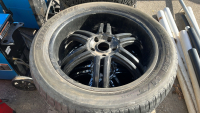 (2) NITTO TIRES AND (2) BRIMESTONE TRIES ( ALL SAME WHEEL) (2) SPARE TIRES - 4