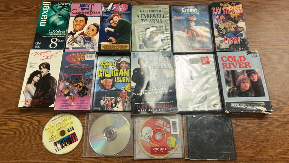 JBL SPEAKER, DVDS, VHS MOVIES AND MORE