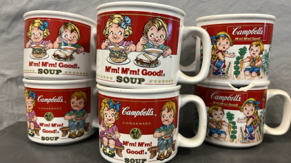(6) VINTAGE CAMPBELL SOUP MUGS