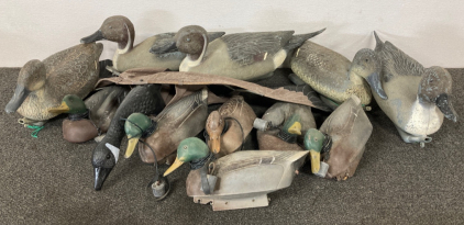 Assorted Duck Decoys (12 Total)