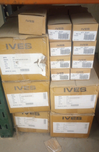 (390) New in Original Packaging Ives 471b26d Door Stop Kits With Hardware