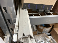 VARIOUS DOOR MOUNTING HARDWARE INCLUDING BRACKETS, HINGES, STRIKE PLATES AND MORE (SHELVING NOT INCLUDED) - 5