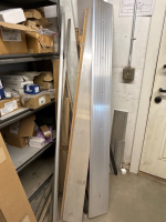 LARGE LOT WITH BOXES OF DOOR LOCKS, LATCHES, HEMLOCK, PRIVACY LOCKING LATCHES, RUBBER AND METAL TRIM IN VARIOUS SIZES AND MORE (SHELVING NOT INCLUDED) - 4