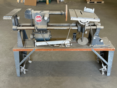 SHOP SMOTH BENCH SAW WITH LOCKING WHEELS