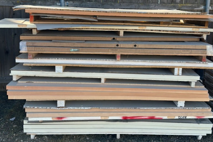 (16) Various Never Been Used Wood Front Doors, Closet Doors, Room Doors And More