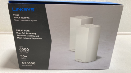 Set of 2 Linksys MX10 Velop AX Network Routers