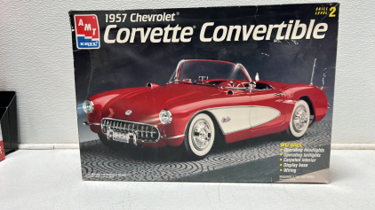 Vintage Amt 1957 Corvette Large 1/16 Scale 6464 Pre-owned