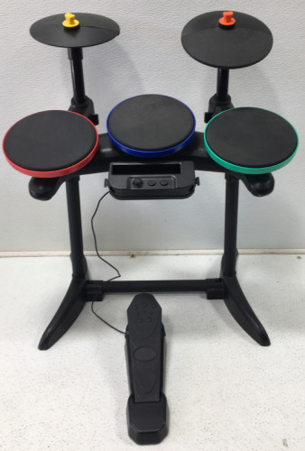 Band Hero Wireless Drum Kit Controller With Foot Pedal Nintendo Wii