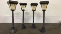 (4) Large Solar Lights