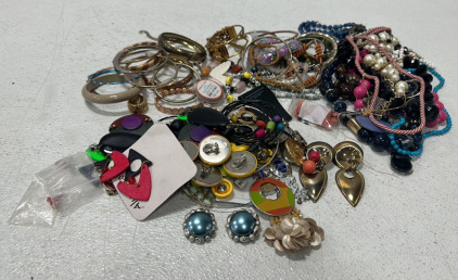 (50)+ Pieces Of Jewelry Including Necklaces, Bracelets, Earings And More