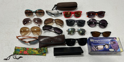 (15) Pairs Of Adult And Kids Different Styled Sunglasses