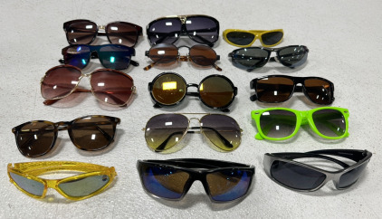(15) Various Pairs Of Adults And Kids Sunglasses